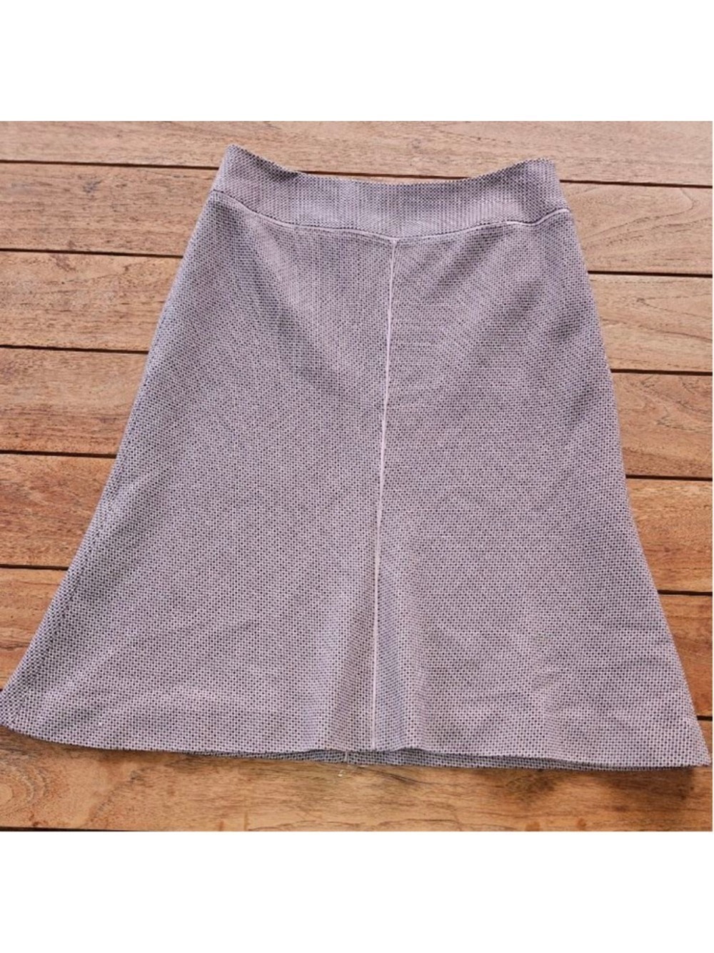 Ann Taylor Skirt Women 4 Houndstooth Wool Blend A-Line Vintage Retro